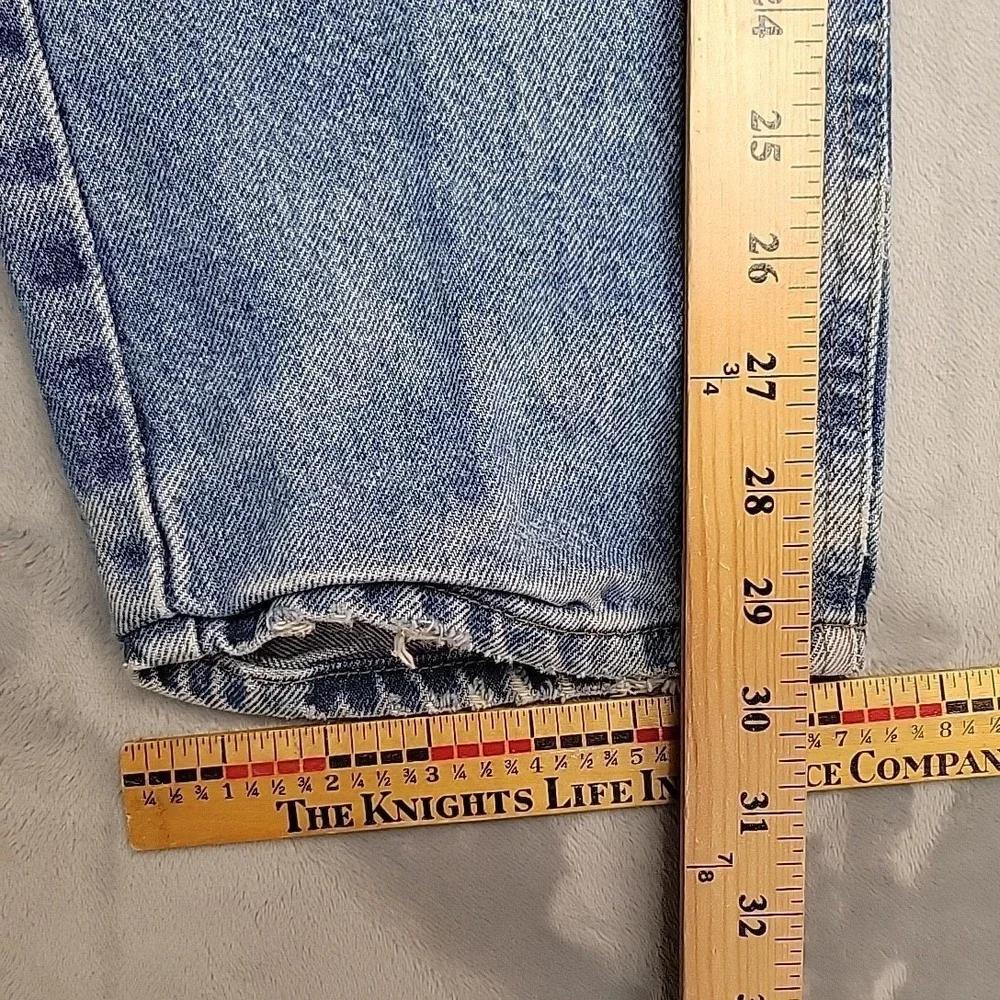 VTG Carhartt Jeans Mens 36x30 Blue B17 Relaxed Fit Denim Workwear Faded Distress